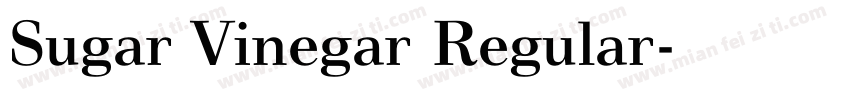 Sugar Vinegar Regular字体转换